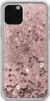 Hama HAMA WHITE DIAMONDS SPARKLE CASE IPHONE 11 PRO SERCA RÓŻOWO-ZŁOTY standard