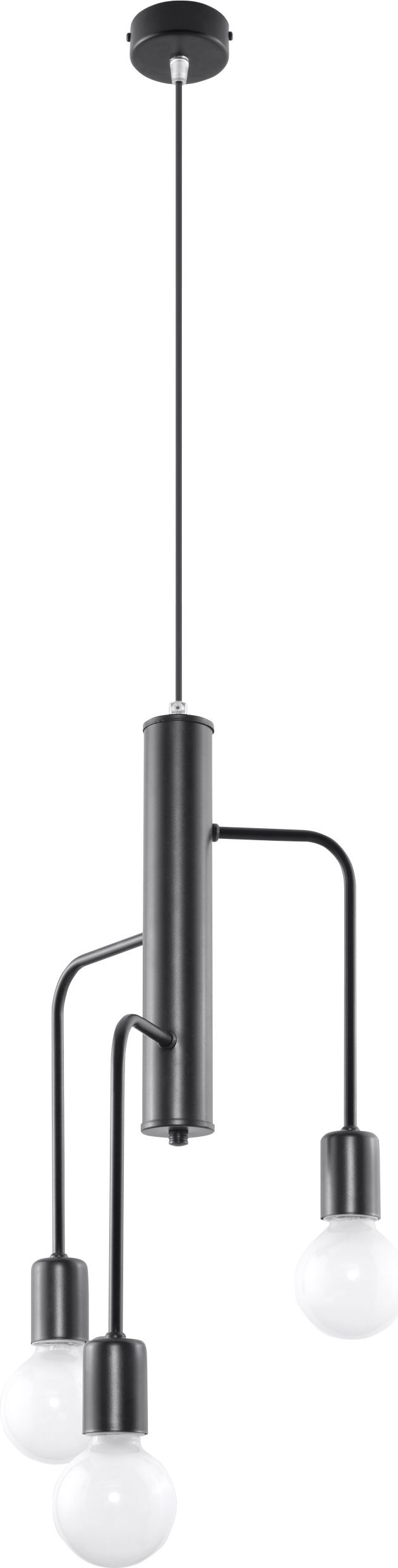 Lampa wisząca Sollux Duomo industrial czarny (SL.0302)
