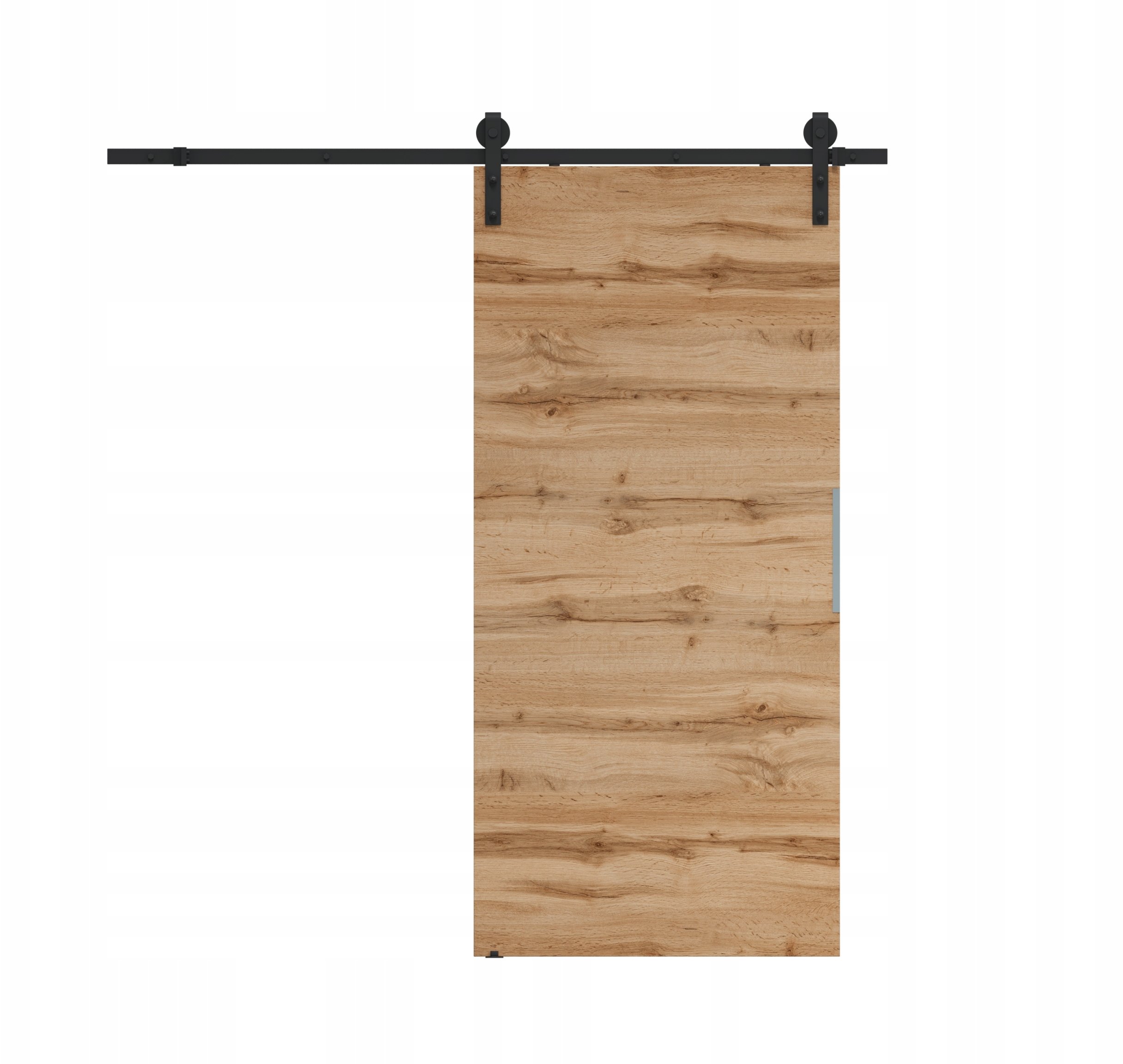 Homedoors Drzwi przesuwne 90 ścienne ALFA LOFT P 01 Dąb Wotan 95 + system przesuwny