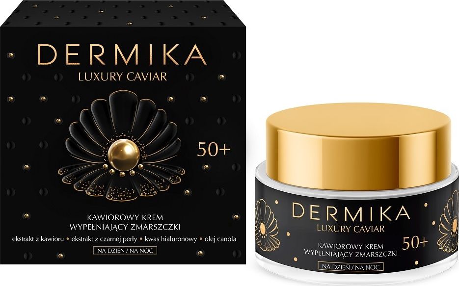 Dermika Luxury Caviar 50+ kawiorowy krem wypełniający zmarszczki na dzień i noc 50ml