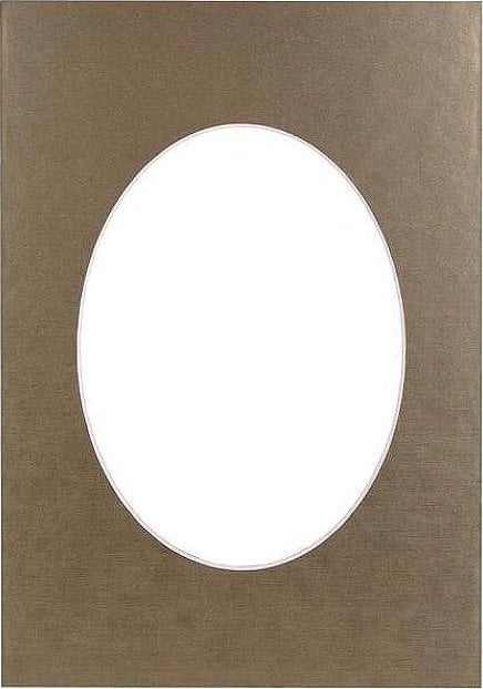 Passepartout 21x29.7, golden oval