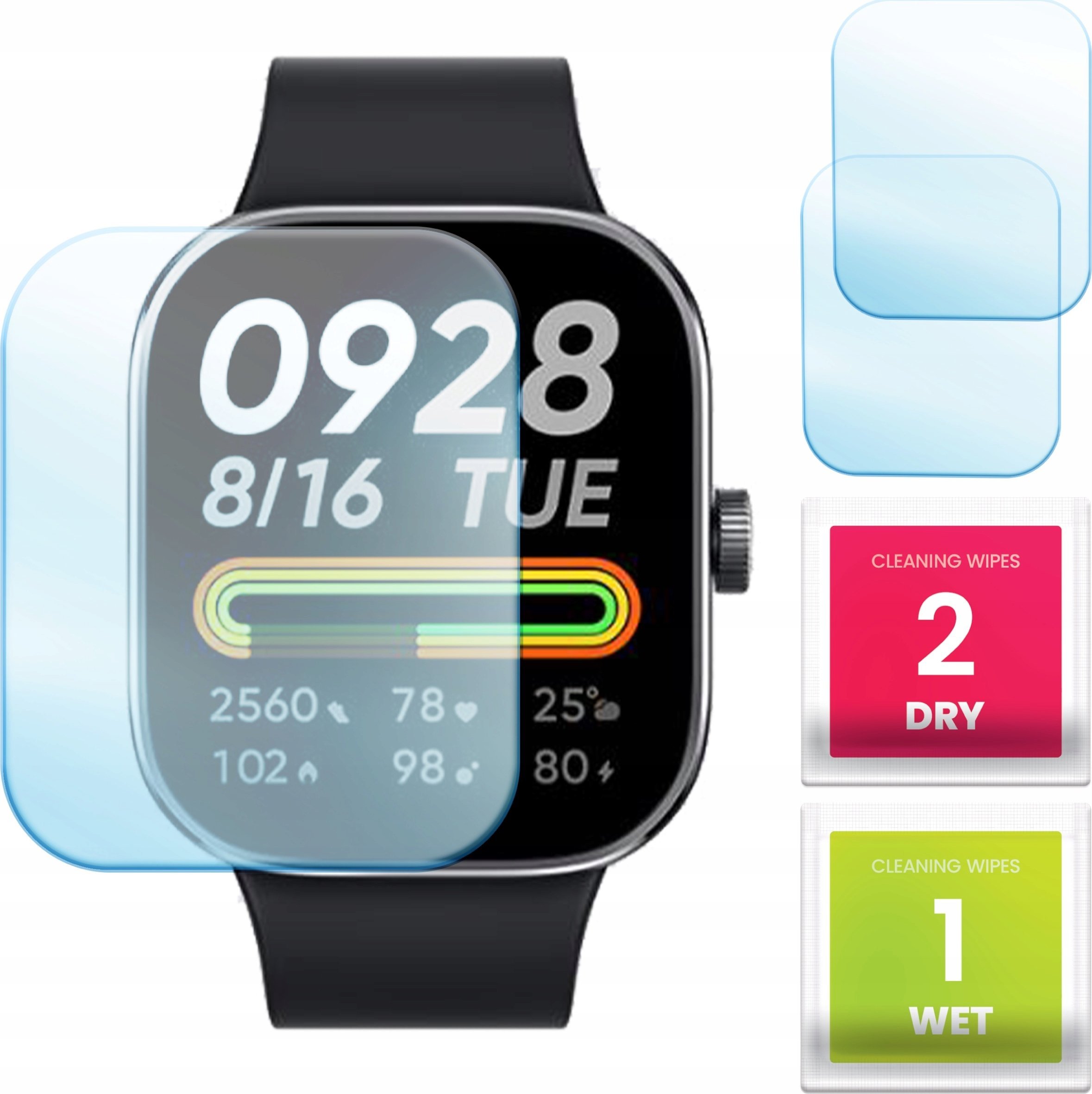 Hello Case 2-PAK Szkło Hybrydowe do Xiaomi Redmi Watch 4 (Szybka, Szkiełko, Ochronne)