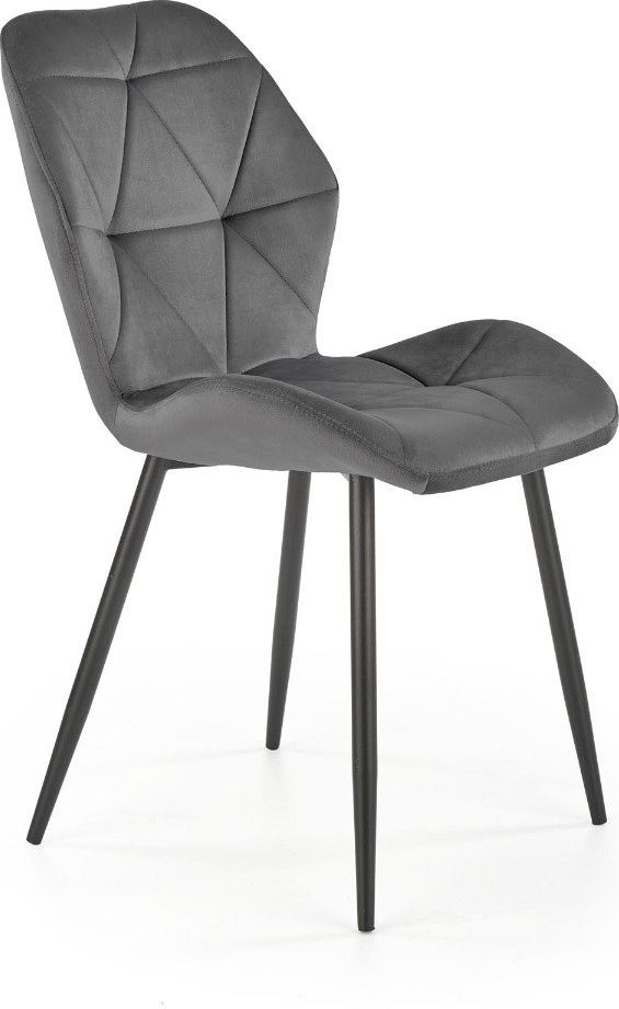 Halmar Krzesło K453 VELVET szare