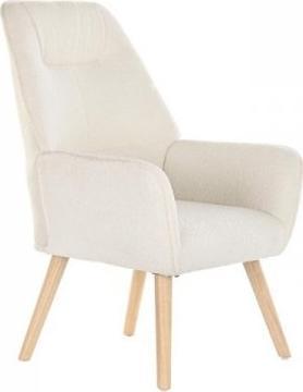 DKD Home Decor Krzesło DKD Home Decor Naturalny Drewno Poliester Krem (65 x 75 x 96 cm)