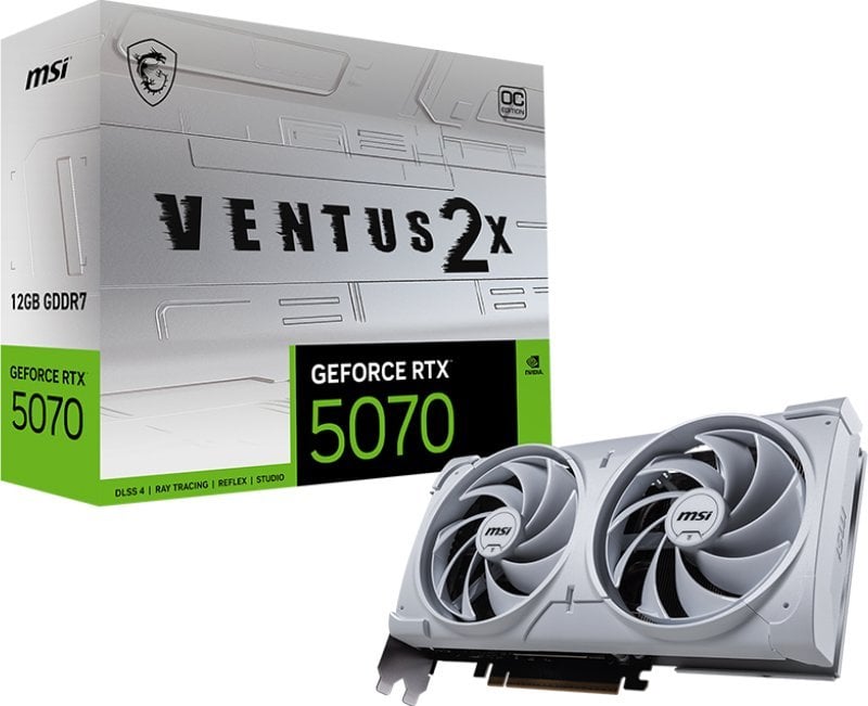 Karta graficzna MSI GeForce RTX 5070 Ventus 2X OC White 12GB GDDR7