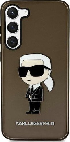 Karl Lagerfeld Etui Karl Lagerfeld KLHCS23SHNIKTCK Samsung Galaxy S23 czarny/black hardcase Ikonik Etui Karl Lagerfeld
