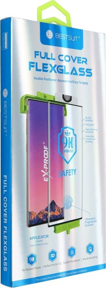 Bestsuit Szkło hybrydowe Bestsuit Flexible 5D Full Glue do Xiaomi 14 Pro czarny (Hot Bending)