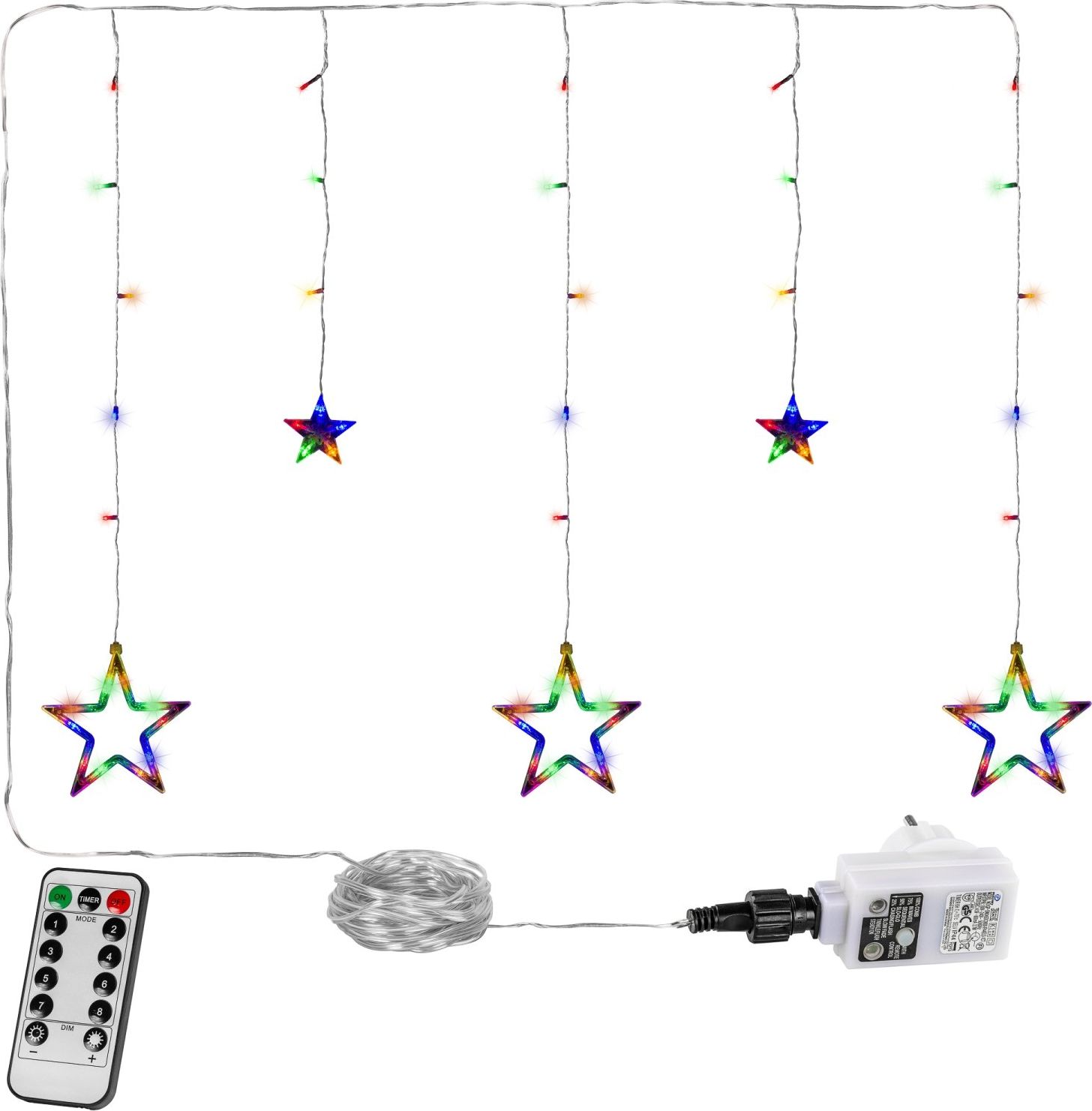 Lampki choinkowe VOLTRONIC 61 LED kolorowe