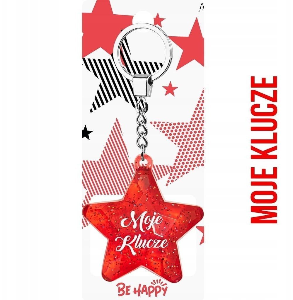 Be Happy Brelok Gwiazdka Moje Klucze
