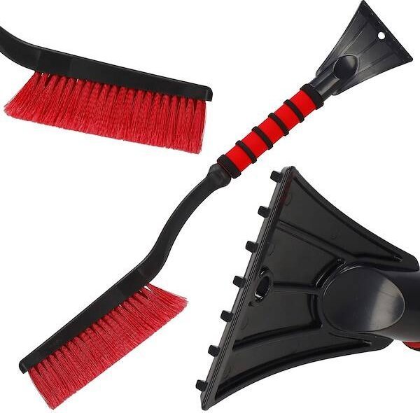 Springos Skrobaczka do szyb samochodowych 2w1 z miotełką zmiotka do śniegu UNIWERSALNY