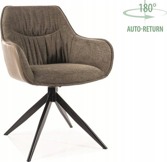 Signal Krzesło obrotowe do salonu SEMPRE Brego/skóra syntetyczna oliwka