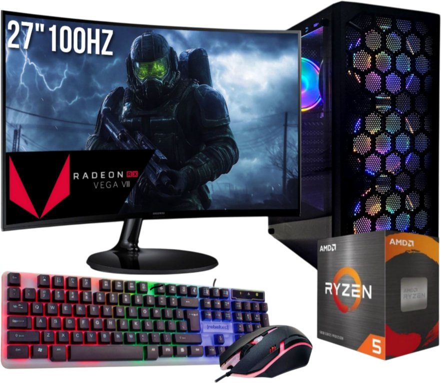Zestaw Ryzen Vega Master 5 32GB RAM 1TB SSD 100Hz Monitor