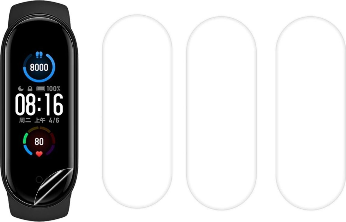 3 SZT FOLIA OCHRONNA NA EKRAN DO XIAOMI MI BAND 5/6