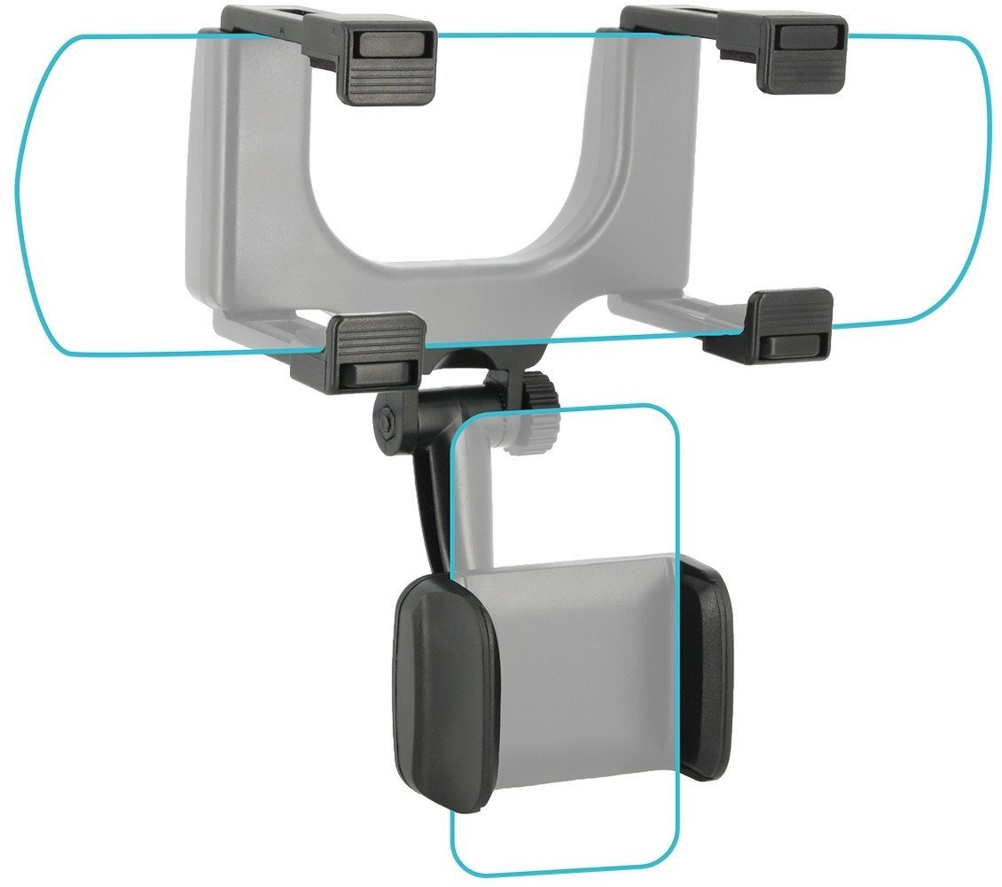 Mobilis Universal Car Rear Mirror Mount for Smartphone