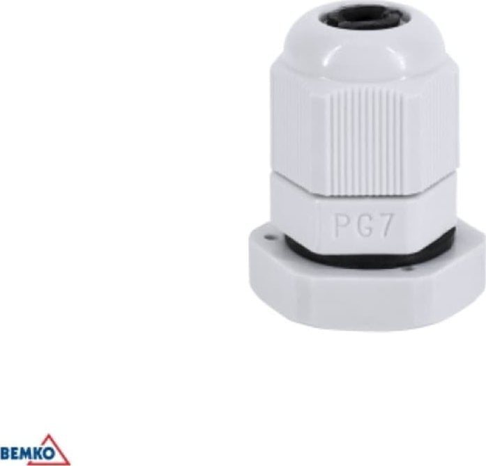 Bemko DŁAWNICA KABLOWA SZARA PG-7 (OPK. 100SZT.)