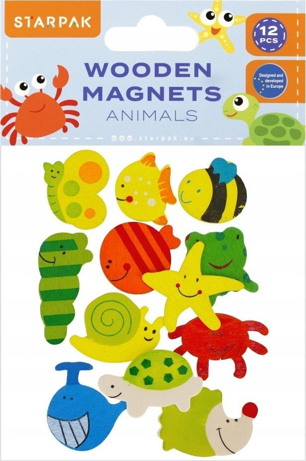 Starpak MAGNES DREW ZWIERZ 40MM OP12SZT STK B/C24/192PG