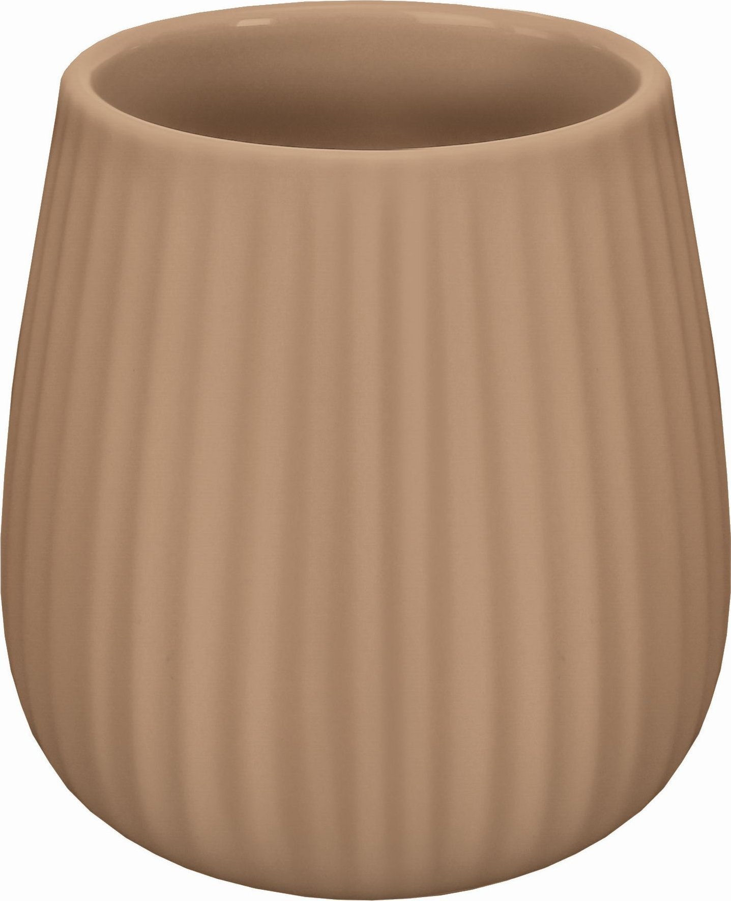 Kleine Wolke Kleine Wolke Groove Kubek łazienkowy brązowy