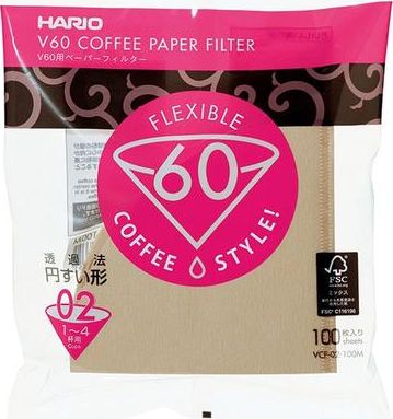 Hario Filtry Hario Misarashi brązowe - V60-02 100 sztuk