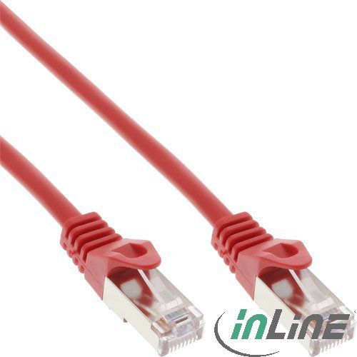 InLine Patchcord, Cat.5e, SF/UTP, 10m, czerwony (72500R)