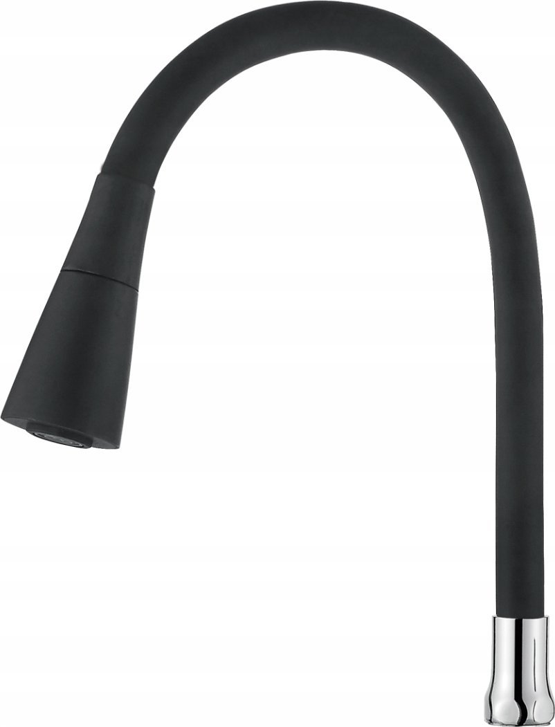 Invena DWUFUNKCYJNA ELASTYCZNA WYLEWKA DO BATERII ZLEWOZMYWAKOWEJ, CZARNA