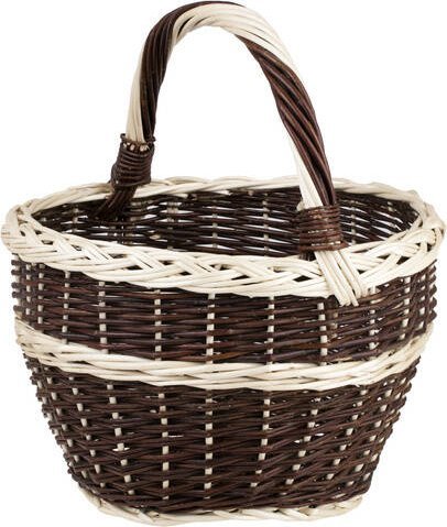 WickerPL Wiklinowy kosz ogrodowy :40 H: 26/46 CM