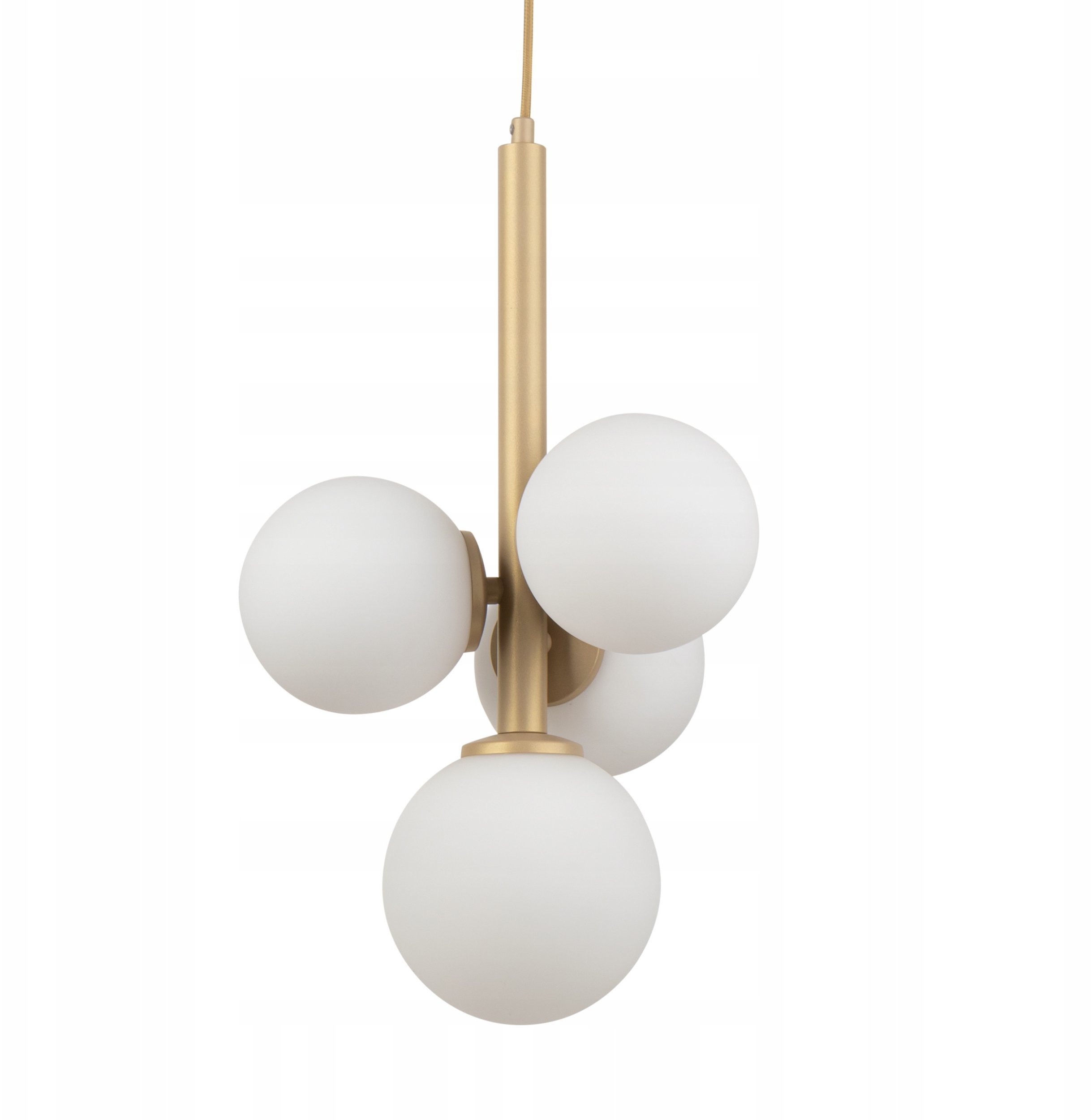 Sigma Perla 33606 lampa wisząca zwis białe kule ball 4x12W G9 biała/beżowa