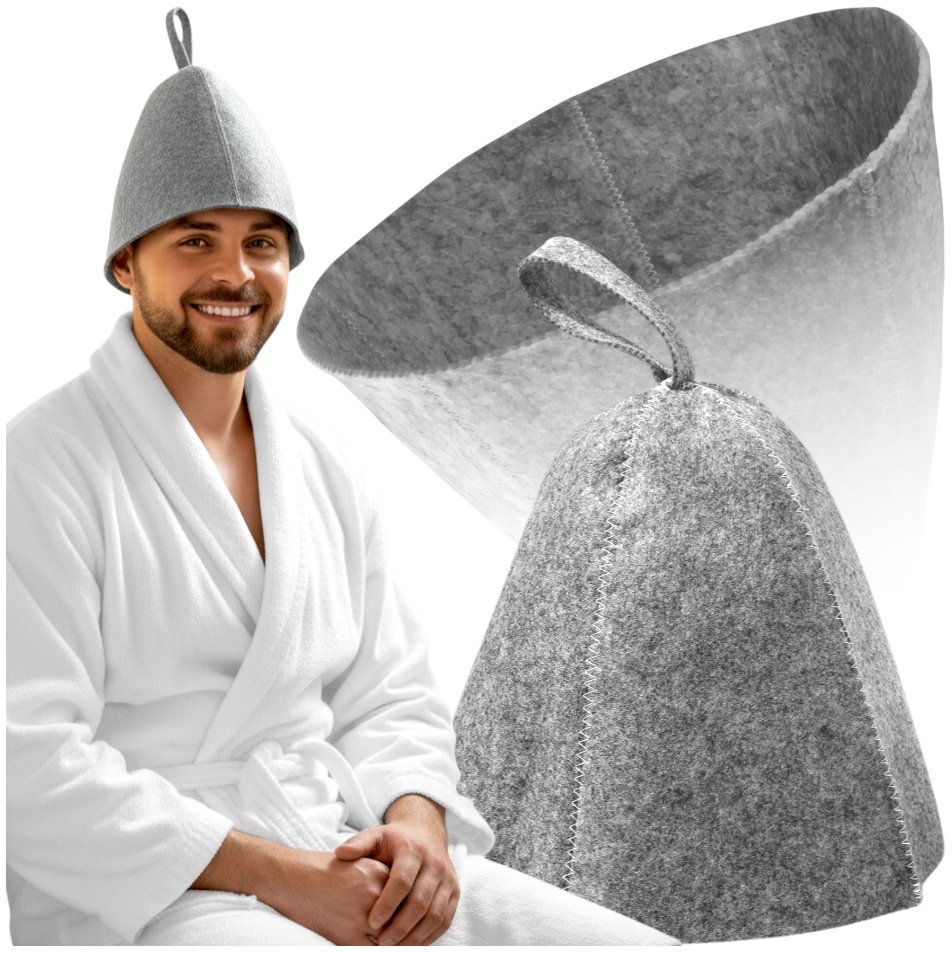 CZAPKA DO SAUNY FILCOWA CZAPKA OCHRONNA KANZA