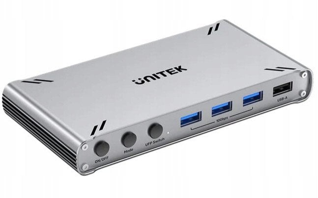 Unitek Przełącznik KVM USB-C 10Gbps z HDMI i transferem plików między systemami
