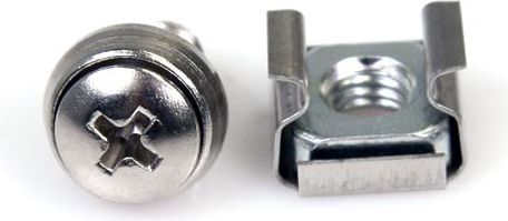 StarTech Zestaw śrubki M6/podkładki/nakrętki - 50kpl. Srebrne (CABSCREWM6)