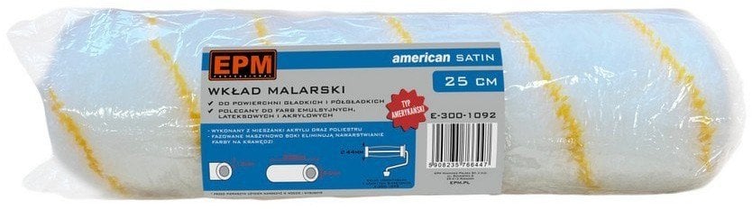 WKŁAD MALARSKI AKRYL 12MM 25CM AMERICAN SATIN