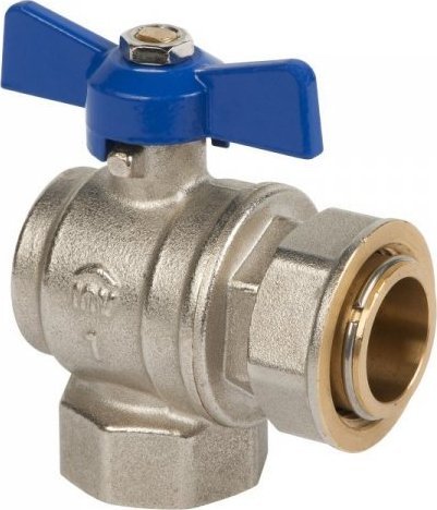 UN ZAWÓR KULOWY KĄTOWY Z PÓŁŚRUB. Z N/CZ MOTYL 1/2'' TYP CIĘŻKI (1 SZT)