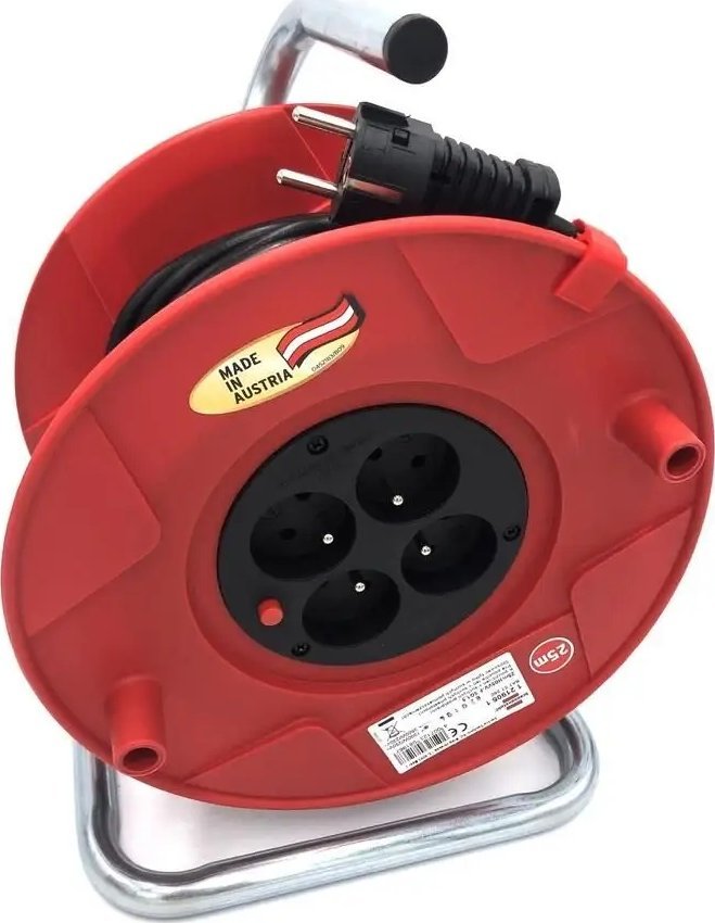 Przedłużacz bębnowy Brennensthul Akyga AK-CR-08 4 gniazda 3x1.5 mm IP20 25 m