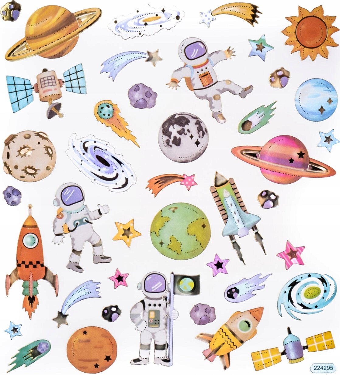 DP Craft Naklejki kosmos 42szt