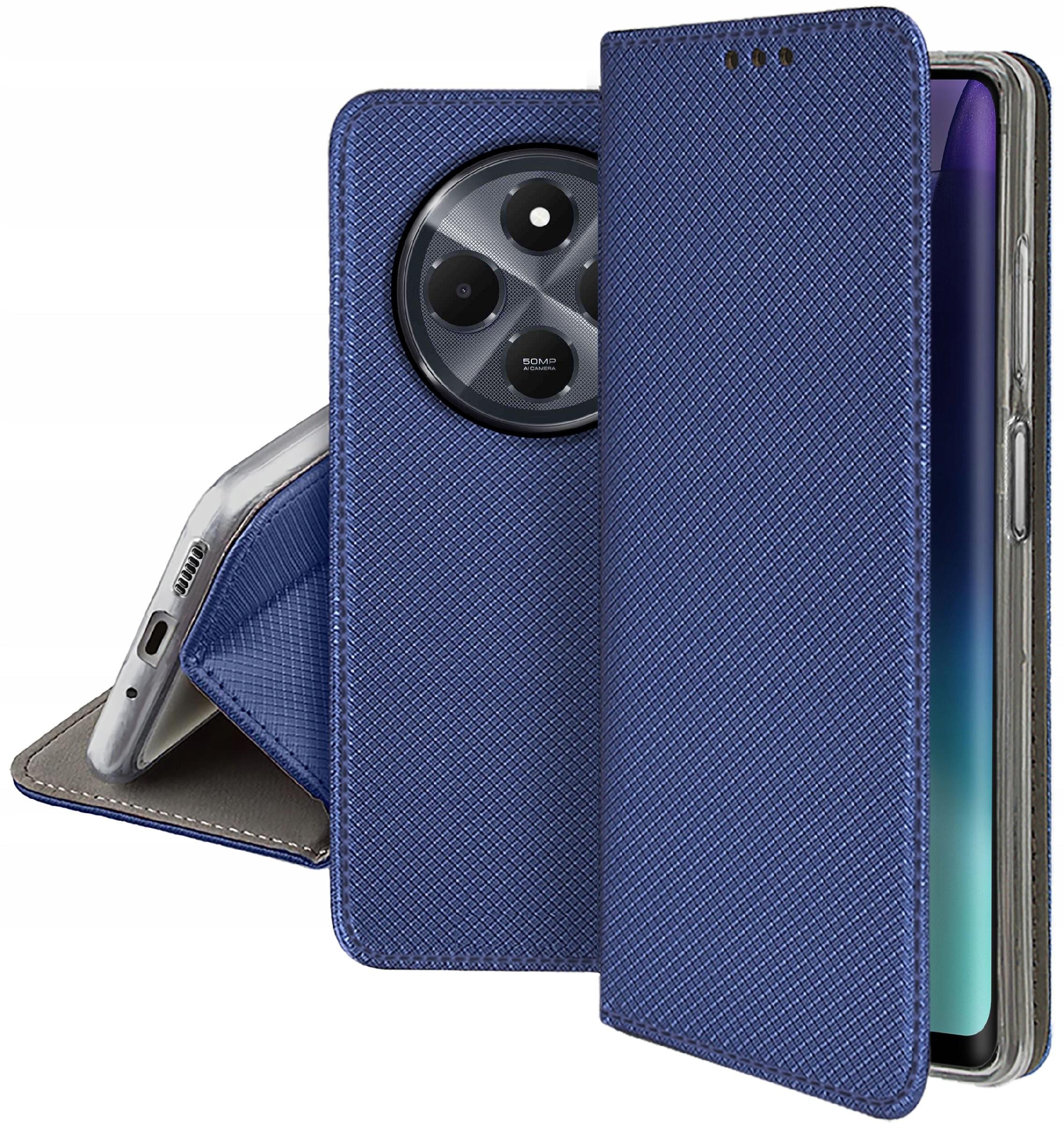Etui do Xiaomi Redmi 14C SMART MAGNET CASE PORTFEL + SZKŁO OCHRONNE 9H