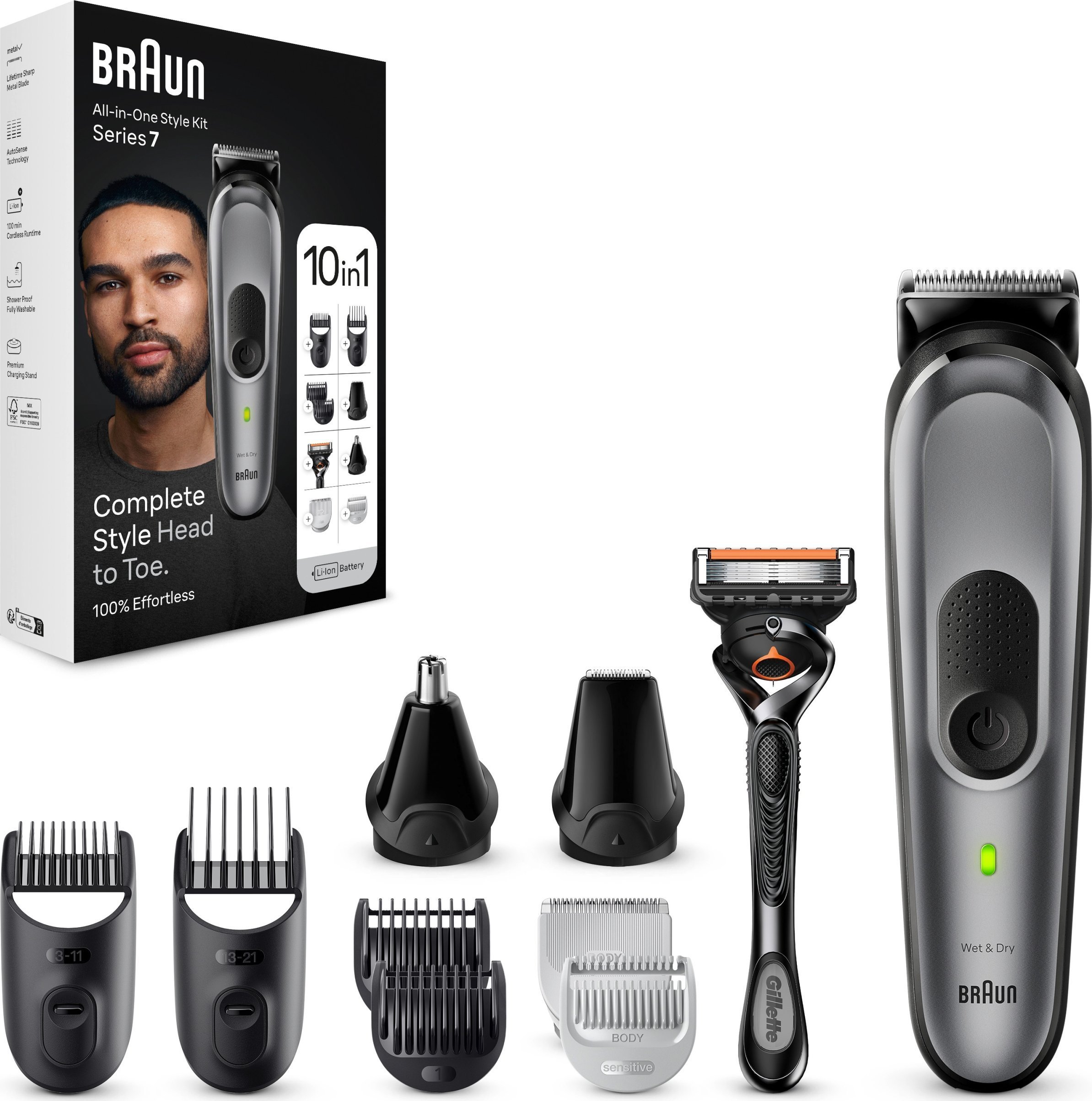 Braun BRAUN MGK7420 Multi-grooming kit BlkSpGr