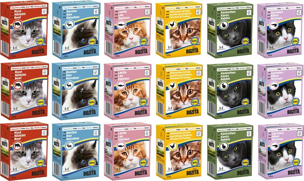 Bozita BOZITA Cat Pakiet MIX W Sosie 18 x 370g
