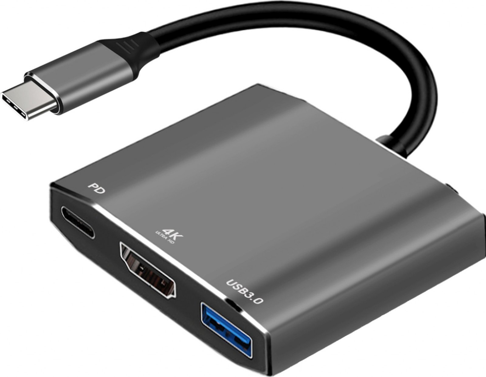 Stacja/replikator Art USB-C męski / HDMI żeński 4K 60Hz / 1x USB3.0 / USB-C 0.15m