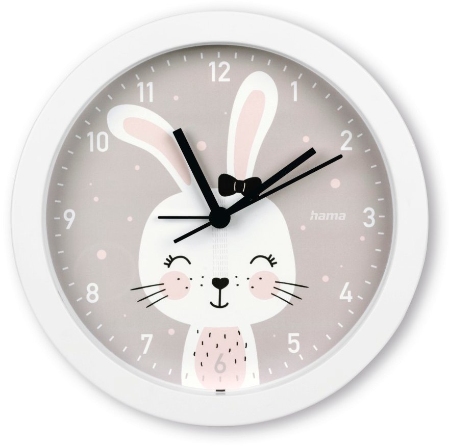 Hama Maui Zegar analogowy Okrągły Szary, Biały