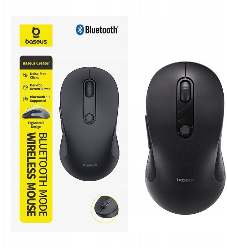 Mysz Baseus Mysz bezprzewodowa F02 Bluetooth - biała