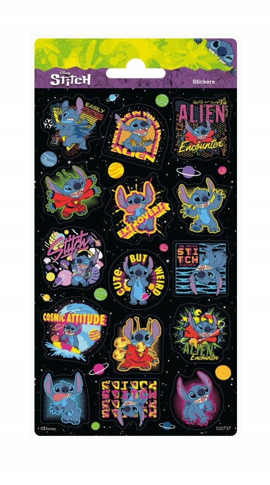 Naklejki brokatowe Stitch