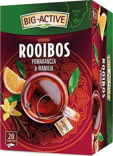 BIG-ACTIVE BIG-ACTIVE Rooibos Pomarańcza Wanilia 20tb