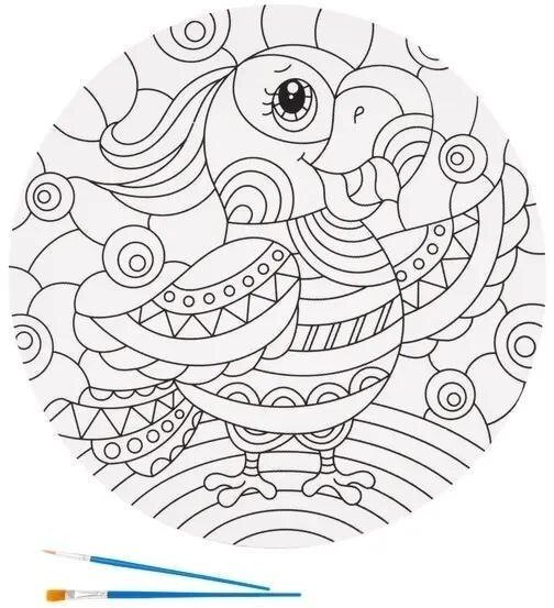 Obraz do malowania Papuga