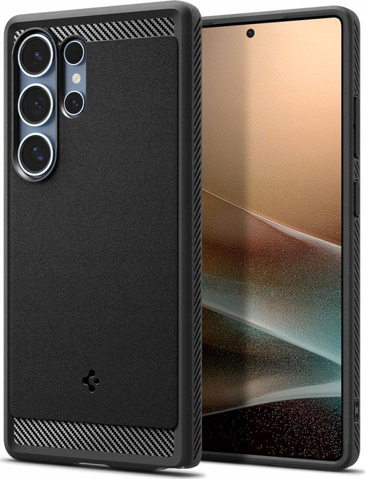 Etui Spigen Rugged Armor Mag MagSafe do Samsung Galaxy S25 Ultra czarny matowy