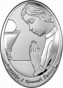 Valenti Obrazek Srebrny Valenti - Pamiątka Komunii Świętej