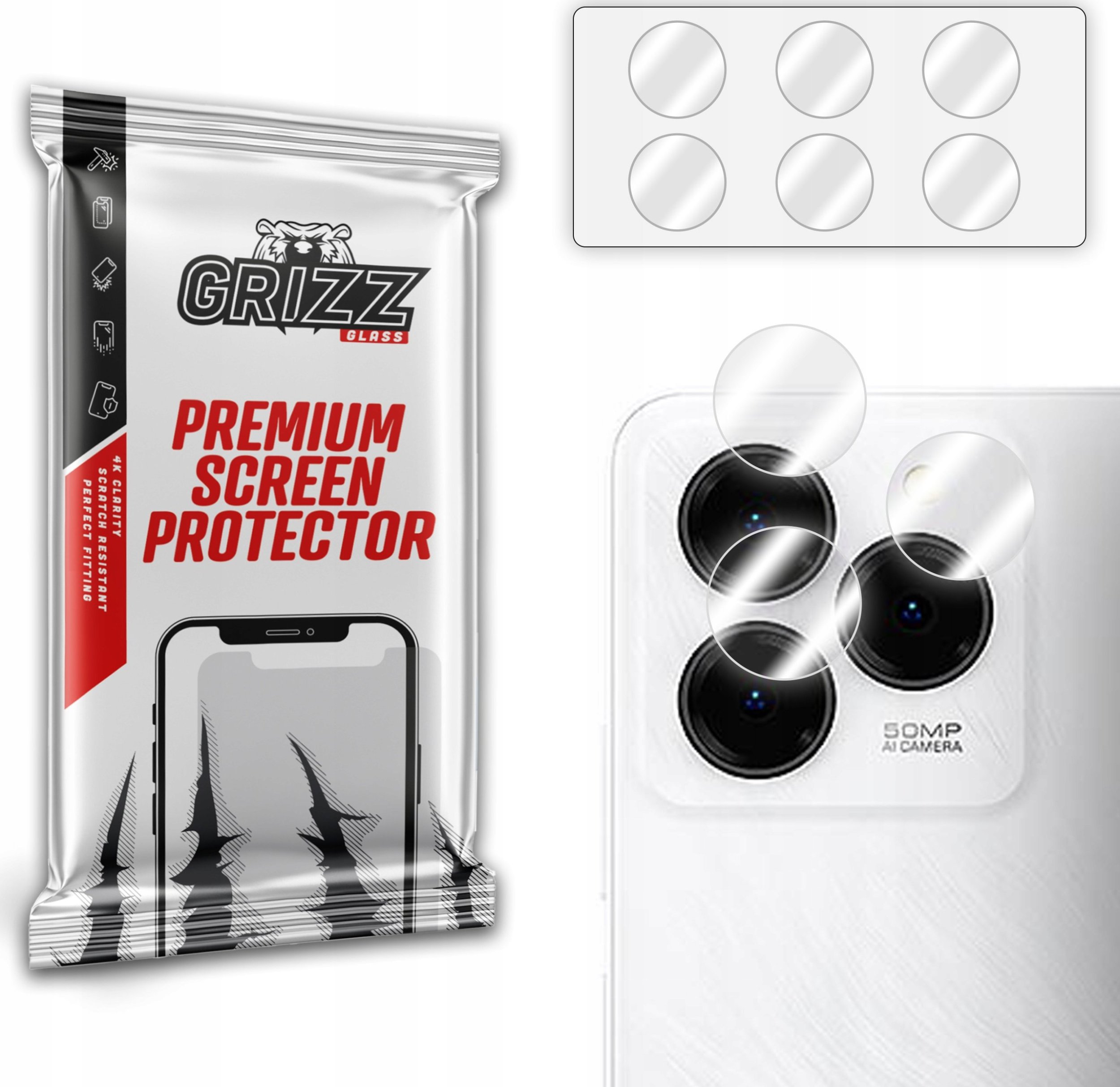 Szkło na aparat GrizzGlass HybridGlass Camera do Ulefone Note 20 Pro