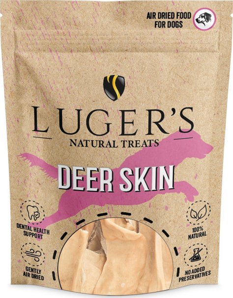 Luger's Natural Treats Przysmak dla psa skóra jelenia 100 g