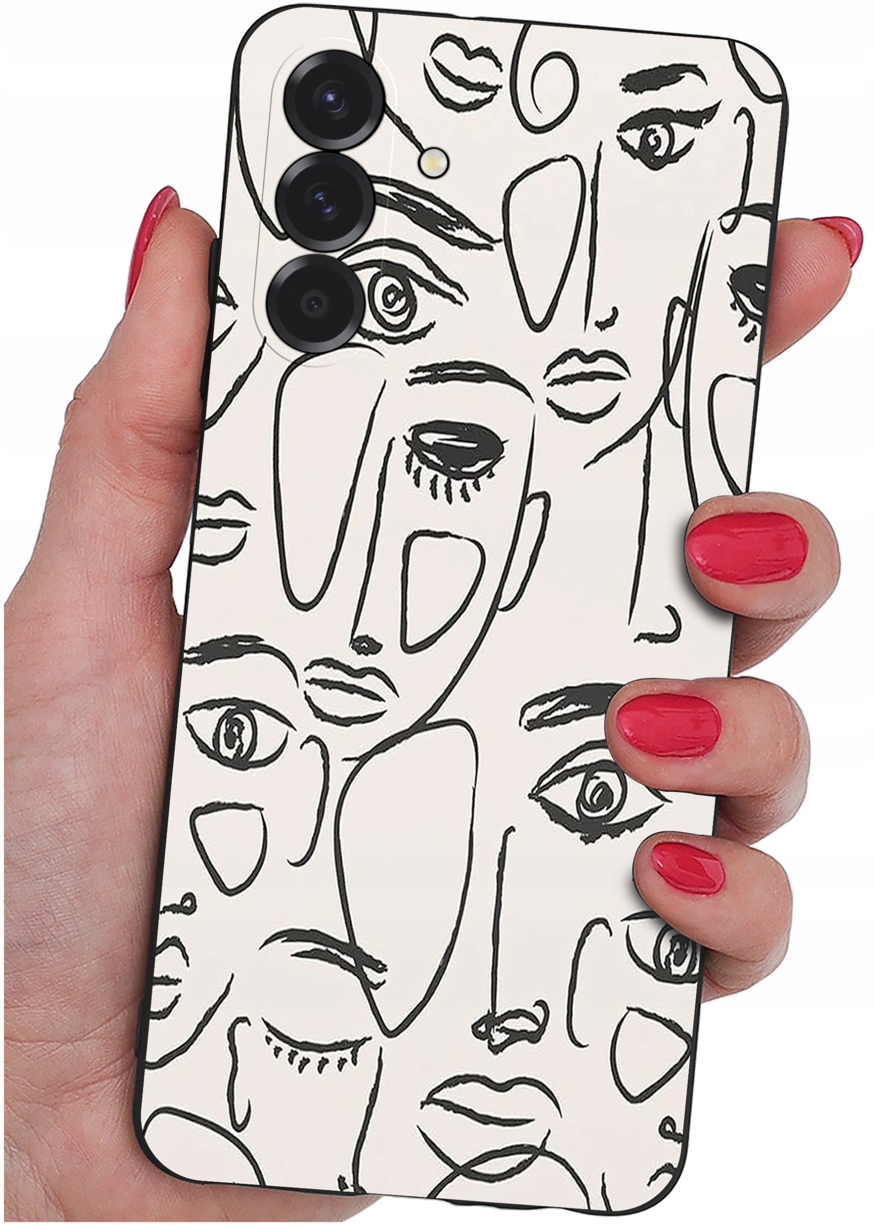 ETUI do Samsung A36 5G | WZORY | SILIKONOWE MATT CASE + SZKŁO 9H