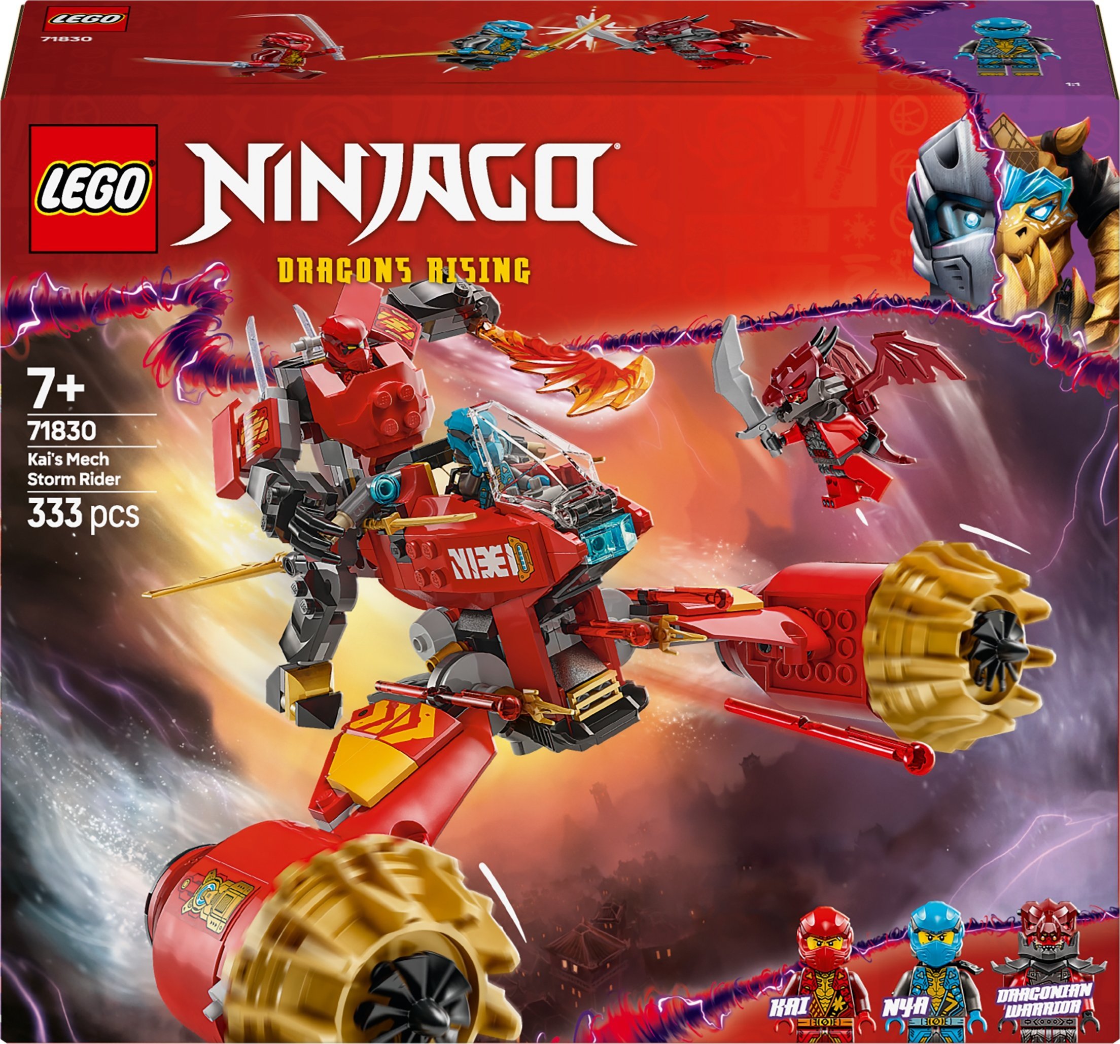 Ninjago Burzowy jeździec-mech Kaia (71830)
