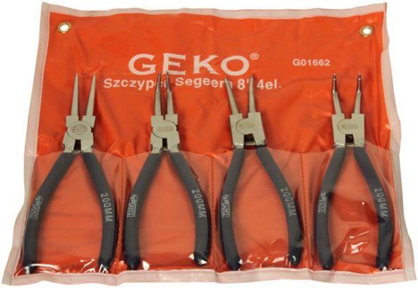 Geko Szczypce do pierścieni Segera 200mm 4szt. (01662)
