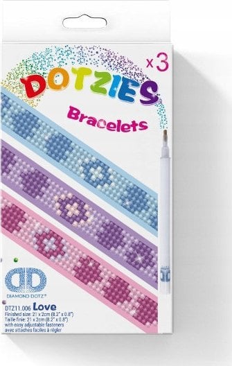 DIAMOND DOTZ Haft Diamentowy Diamond Dotz Love bransoletki Diamentowa mozaika 018-DTZ11006